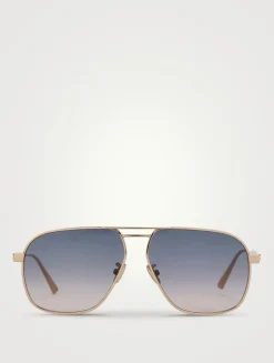 DiorCannage A3U Square Aviator Sunglasses