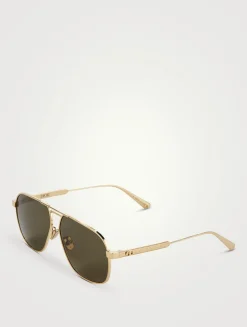 DiorCannage A3U Square Aviator Sunglasses