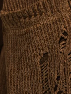 Distressed Chenille Cardigan