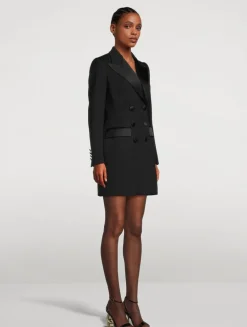 Dolce Double-Breasted Tuxedo Dress