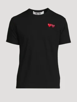Double Heart Patch T-Shirt