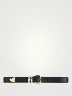 Double Ring Leather Belt