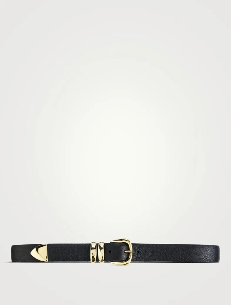 Double Ring Leather Belt