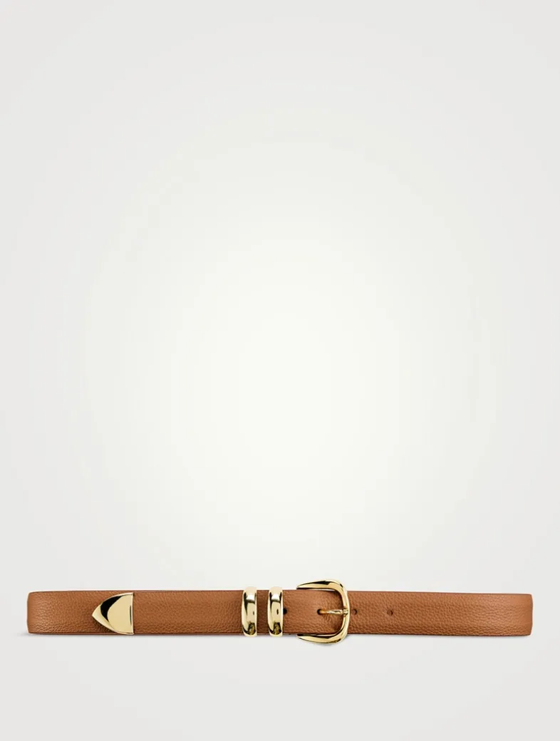 Double Ring Leather Belt