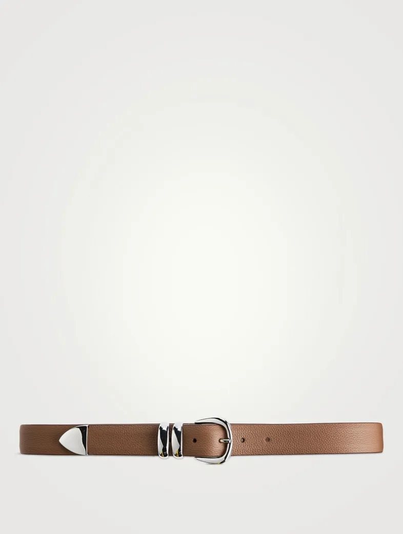 Double Ring Leather Belt