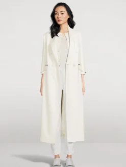 Double-Breasted Satin Jacket