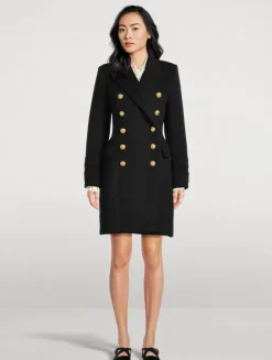 Double-Breasted Wool And Cashmere Coat