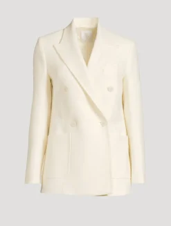 Double-Breasted Wool Blazer