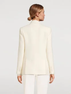 Double-Breasted Wool Blazer