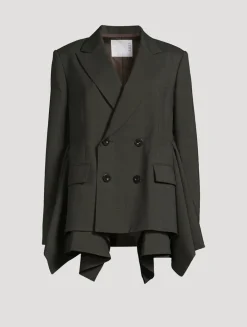 Double-Breasted Wool Blazer