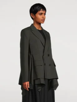 Double-Breasted Wool Blazer