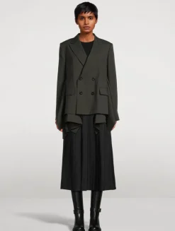 Double-Breasted Wool Blazer