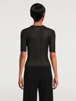 Double-Layer Knit Top