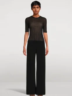 Double-Layer Knit Top