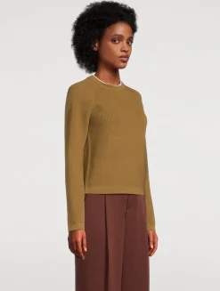 Double-Neck Ribbed Sweater