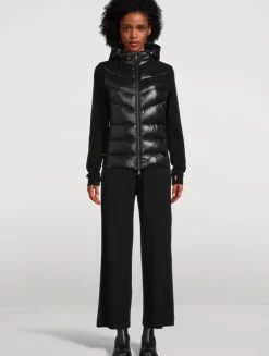 Down-Front Polar Fleece Cardigan