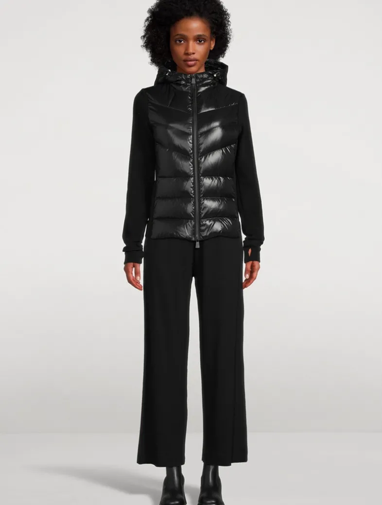 Down-Front Polar Fleece Cardigan