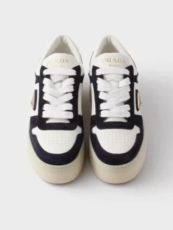 Downtown Bold Nappa Leather And Suede Sneakers