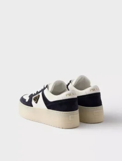 Downtown Bold Nappa Leather And Suede Sneakers