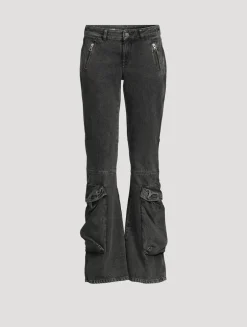 D-Poky Low-Rise Bootcut Cargo Jeans