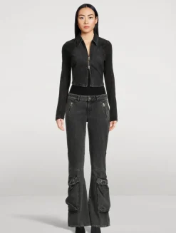 D-Poky Low-Rise Bootcut Cargo Jeans