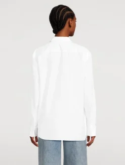 Draped Asymmetrical Wrap Shirt