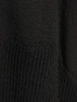 Draped Wool Cardigan