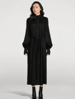 Drawstring Shirt Dress