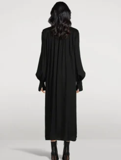 Drawstring Shirt Dress