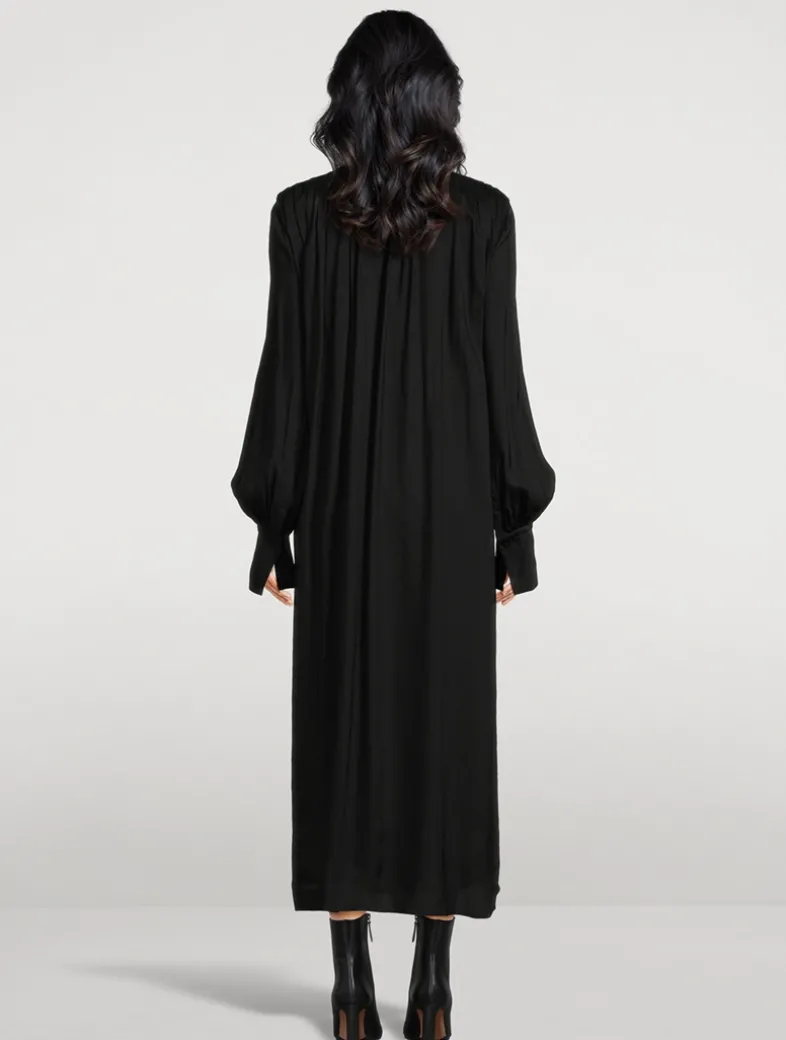 Drawstring Shirt Dress