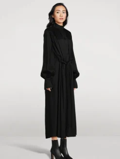 Drawstring Shirt Dress