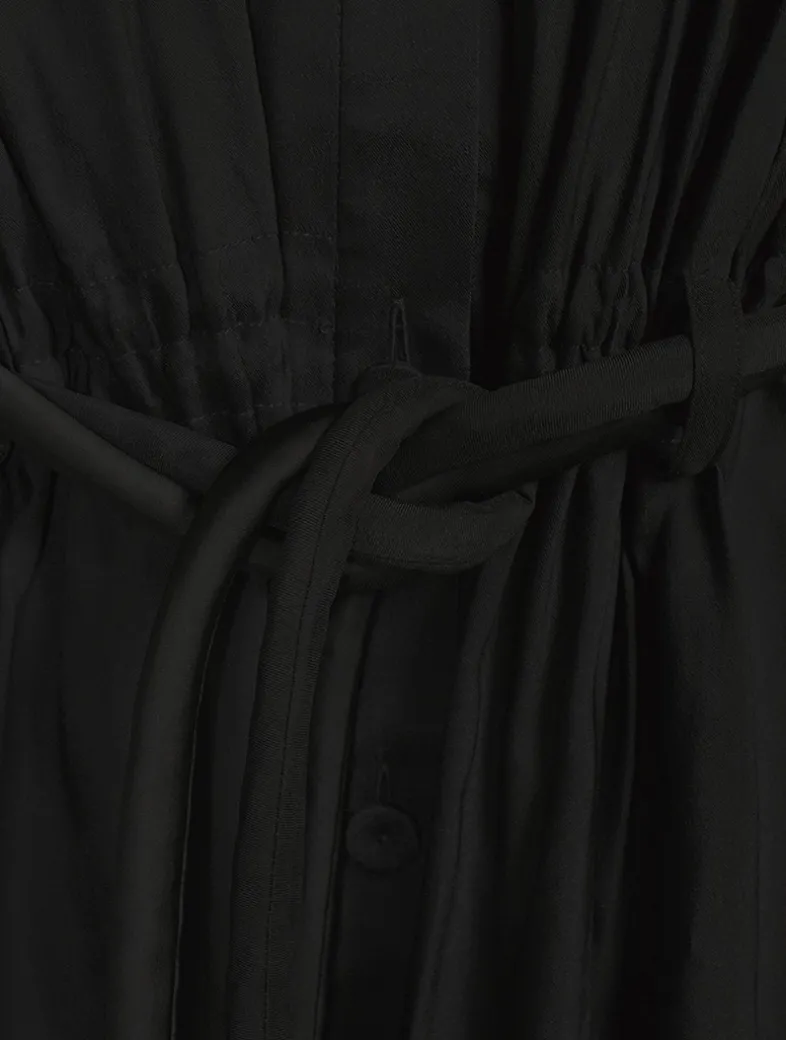Drawstring Shirt Dress