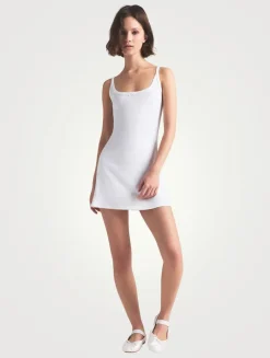Drop Needle Pointelle Cami Mini Dress