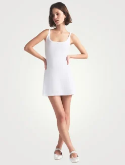 Drop Needle Pointelle Cami Mini Dress