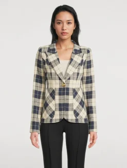 Duchess Blazer In Plaid Print