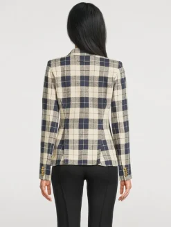 Duchess Blazer In Plaid Print