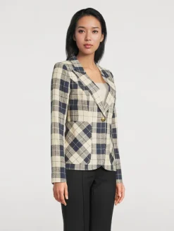 Duchess Blazer In Plaid Print