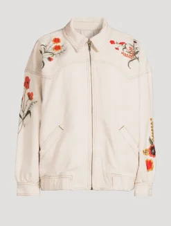 Dusty Trails Embroidered Denim Jacket
