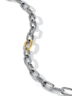 Dy Madison® Chain Bracelet In Sterling Silver With 18k Yellow Gold, 8.5mm