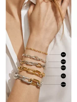 Dy Madison® Chain Bracelet In Sterling Silver, 8.5mm