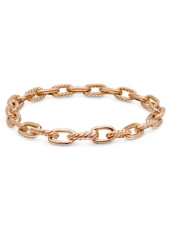 Dy Madison® Chain Bracelet In 18k Rose Gold, 6mm