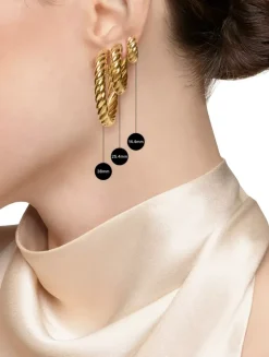 Dy Mercer® Micro Hoop Earrings In Sterling Silver With Diamonds, 13.5mm