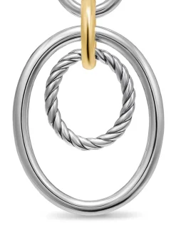 Dy Mercer® Mobile Drop Earrings In Sterling Silver With 18k Yellow Gold, 65.7mm