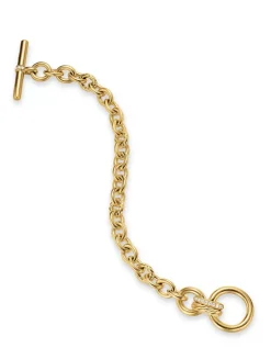 Dy Mercer® Toggle Chain Bracelet In 18k Yellow Gold With Diamonds, 8mm