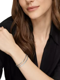 Dy Mercer® Two Row Cuff Bracelet In Sterling Silver, 8mm