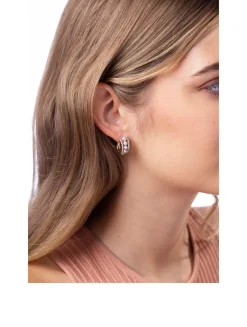 Eclipse 18K White Gold Pink Pearl Earrings With Diamonds