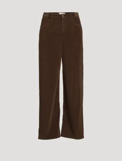 Eglitta Wide-Leg Corduroy Trousers