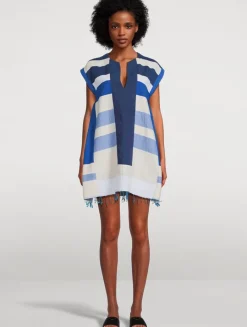 Elina Cotton Fringed Caftan