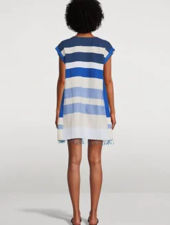 Elina Cotton Fringed Caftan