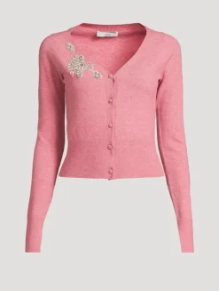 Embellished Cropped Cardigan